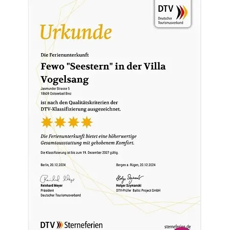 Seestern In The Villa Vogelsang * Binz